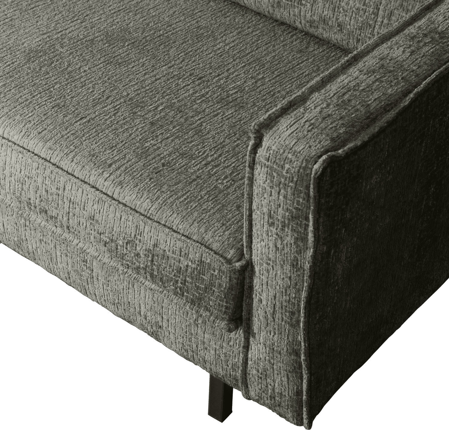 BePureHome Rodeo hoekbank links structure velvet frost Blauw Hoekbank