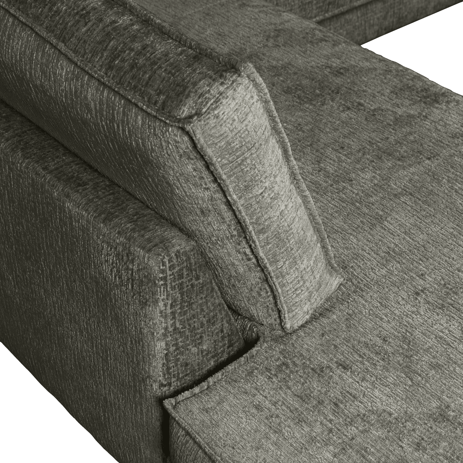 BePureHome Rodeo hoekbank links structure velvet frost Blauw Hoekbank