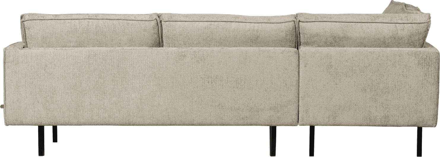 BePureHome Rodeo hoekbank links structure velvet wheatfield Beige|Taupe Hoekbank