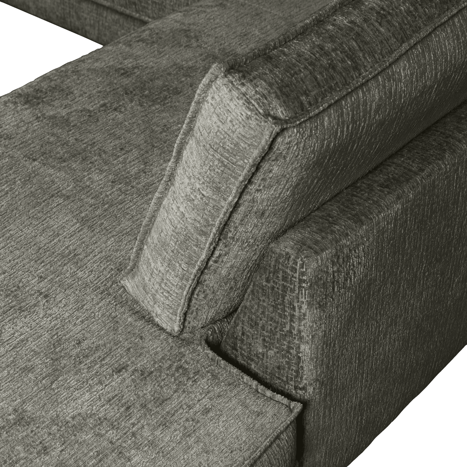 BePureHome Rodeo hoekbank rechts structure velvet frost Blauw Hoekbank