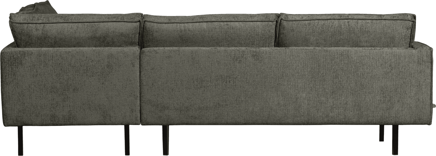 BePureHome Rodeo hoekbank rechts structure velvet frost Blauw Hoekbank