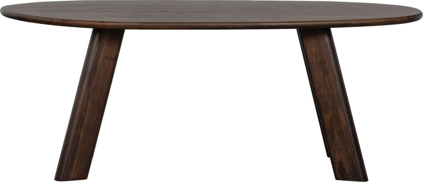 BePureHome Roundly eettafel/bureau mango hout walnoot 200x100 Bruin Bureau