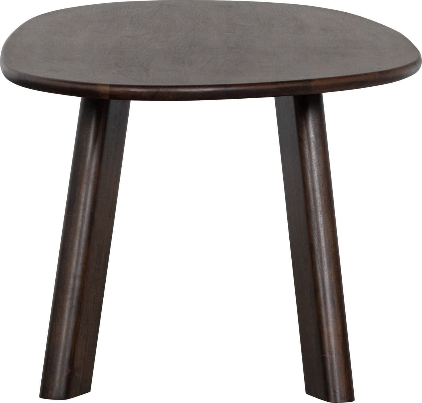 BePureHome Roundly eettafel/bureau mango hout walnoot 200x100 Bruin Bureau