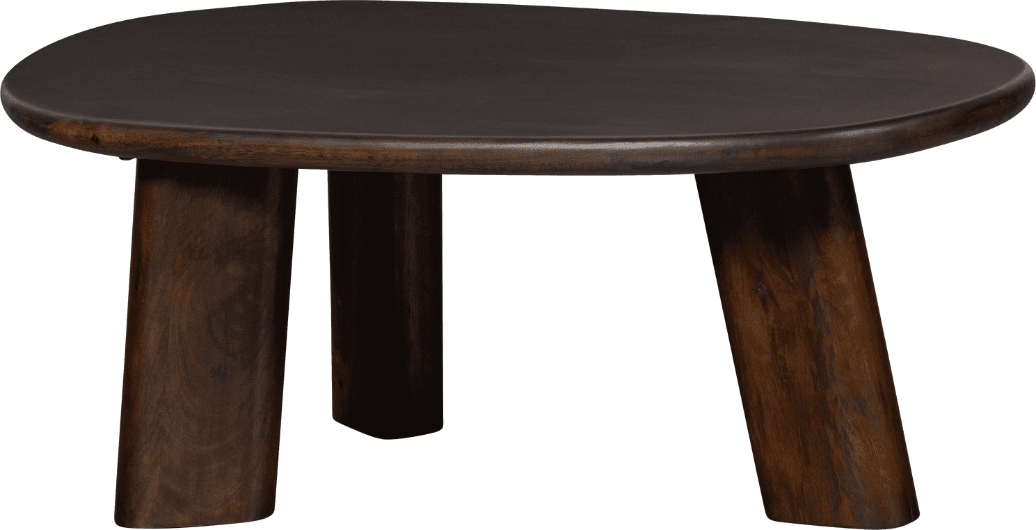 BePureHome Roundly salontafel mango hout walnoot Bruin Salontafel