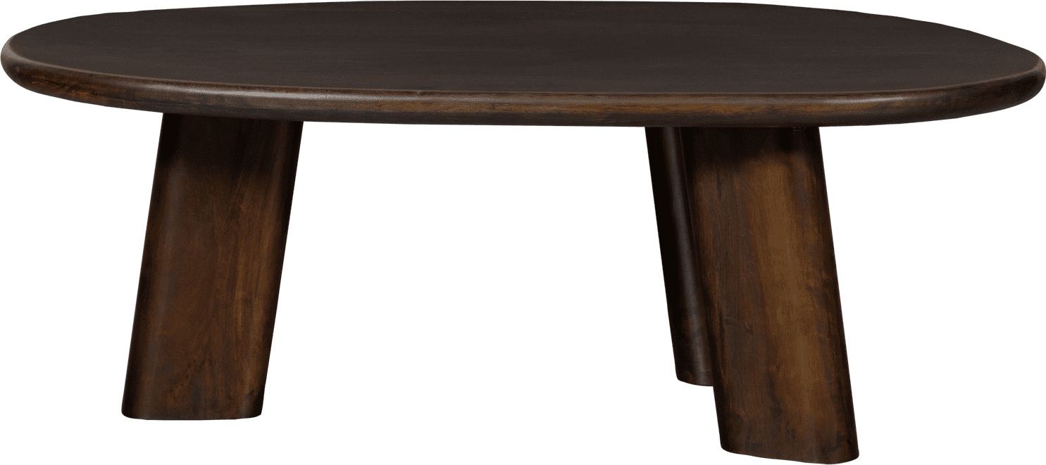 BePureHome Roundly salontafel mango hout walnoot Bruin Salontafel