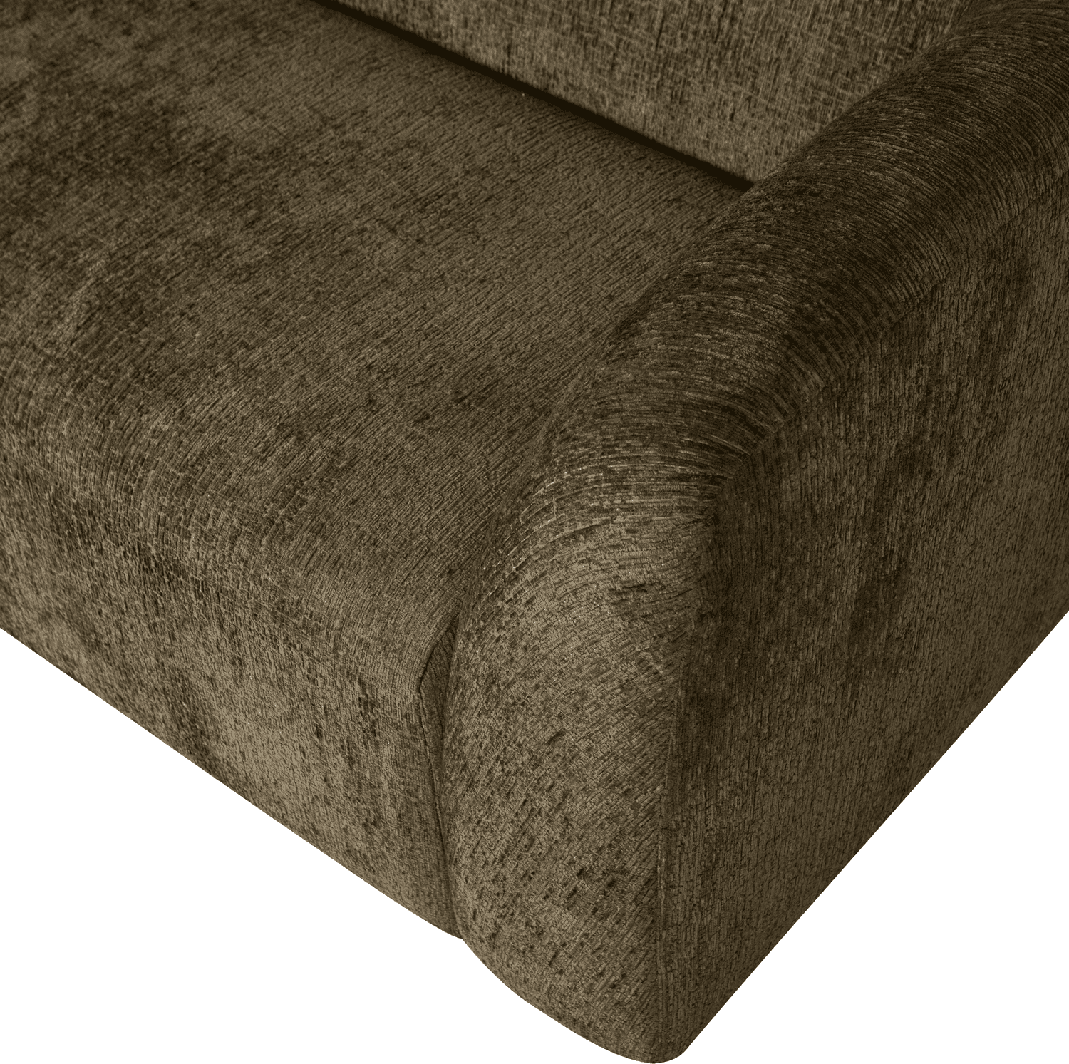 BePureHome Sloping 3-zitsbank structure velvet bonsai Groen 3-zitsbank