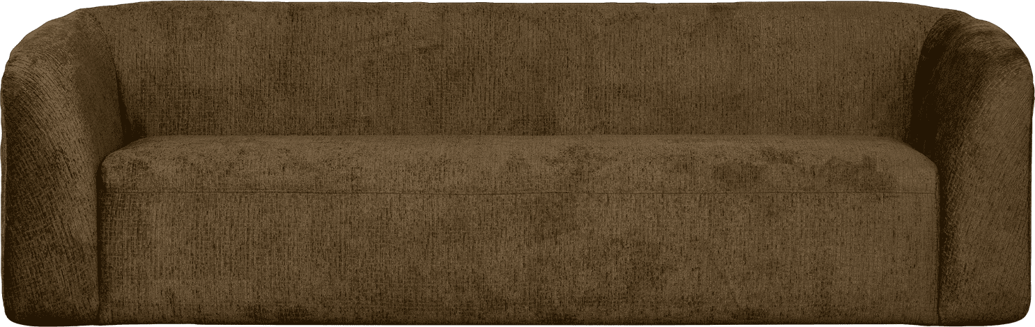BePureHome Sloping 3-zitsbank structure velvet brass Messing 3-zitsbank