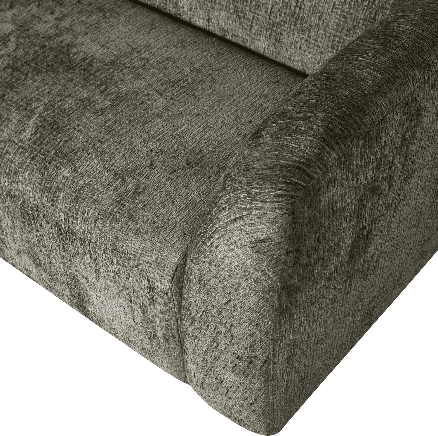 BePureHome Sloping 3-zitsbank structure velvet frost Blauw 3-zitsbank