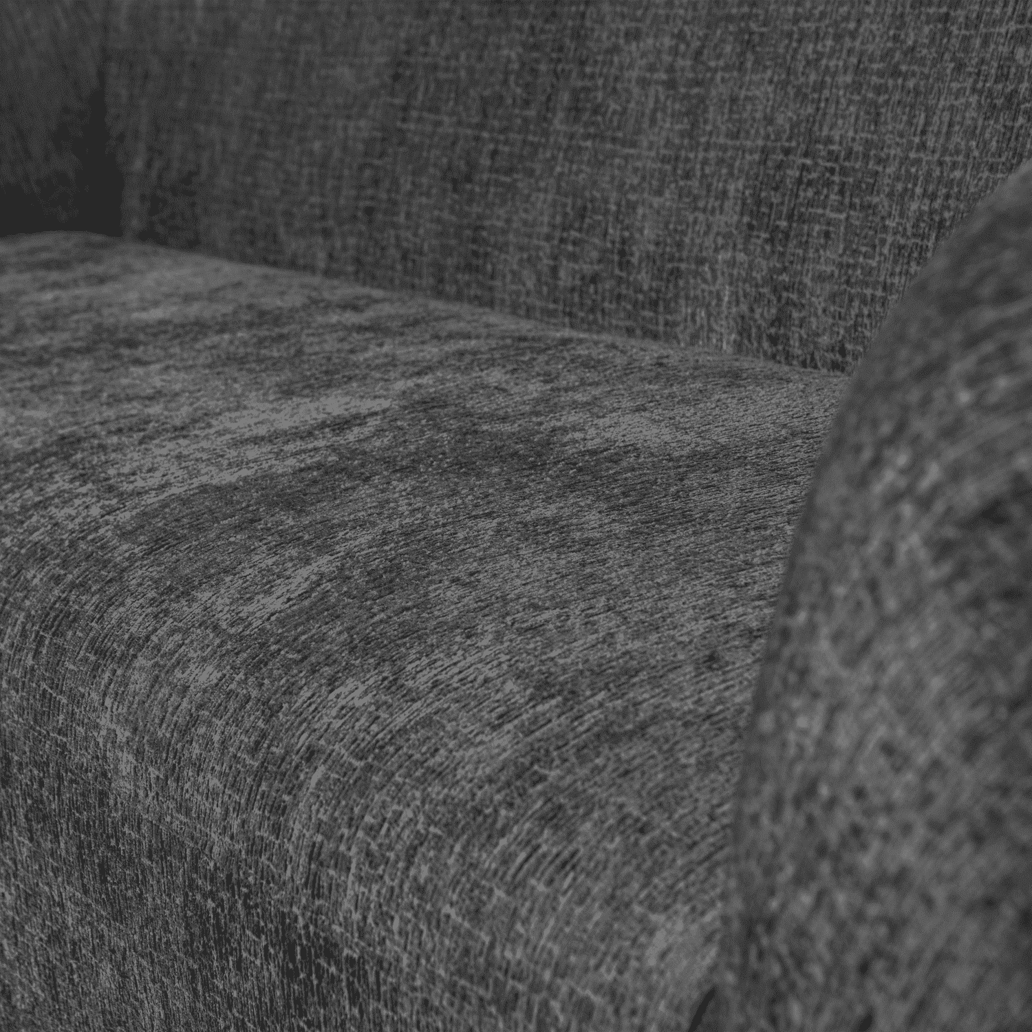BePureHome Sloping 3-zitsbank structure velvet mountain Grijs|Antraciet 3-zitsbank