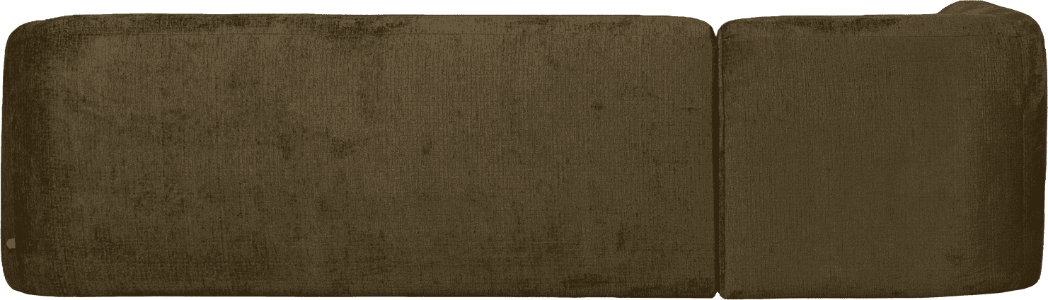 BePureHome Sloping hoekbank links structure velvet bonsai Groen Hoekbank