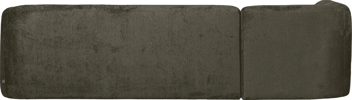 BePureHome Sloping hoekbank links structure velvet frost Blauw Hoekbank