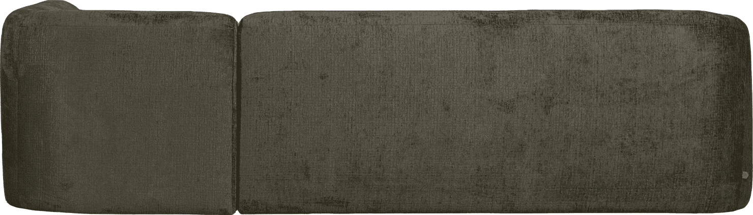BePureHome Sloping hoekbank rechts structure velvet frost Blauw Hoekbank