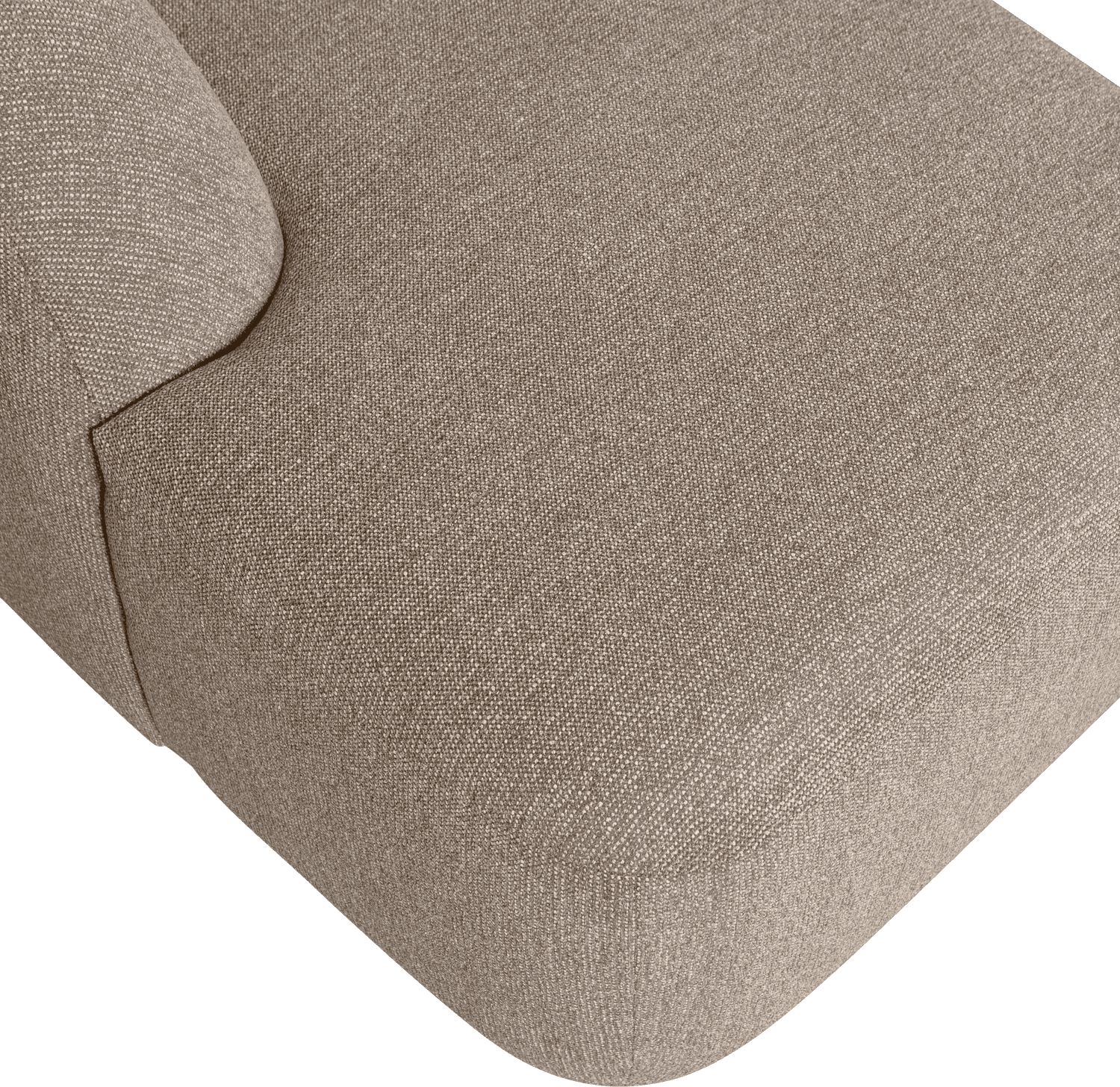 BePureHome Sloping u-vorm naturel melange Naturel Hoekbank