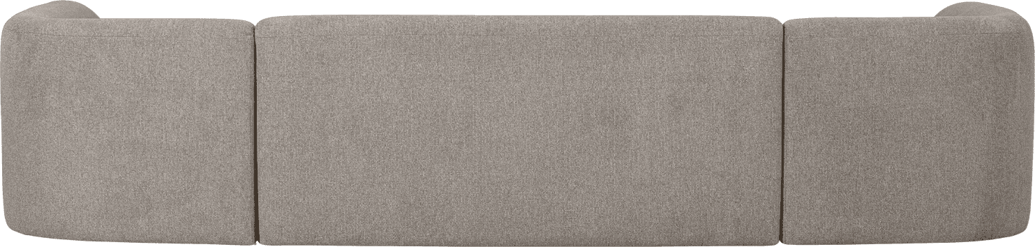 BePureHome Sloping u-vorm off white melange Wit Hoekbank