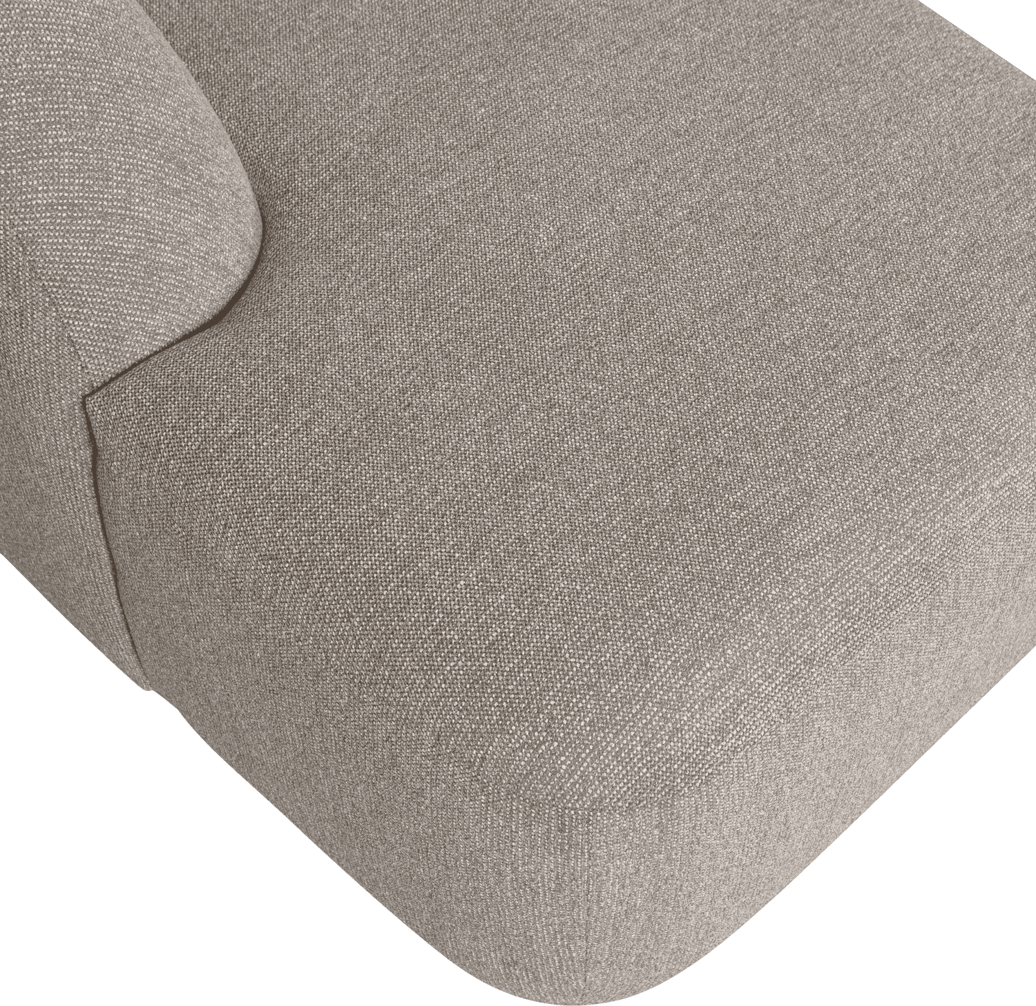 BePureHome Sloping u-vorm off white melange Wit Hoekbank