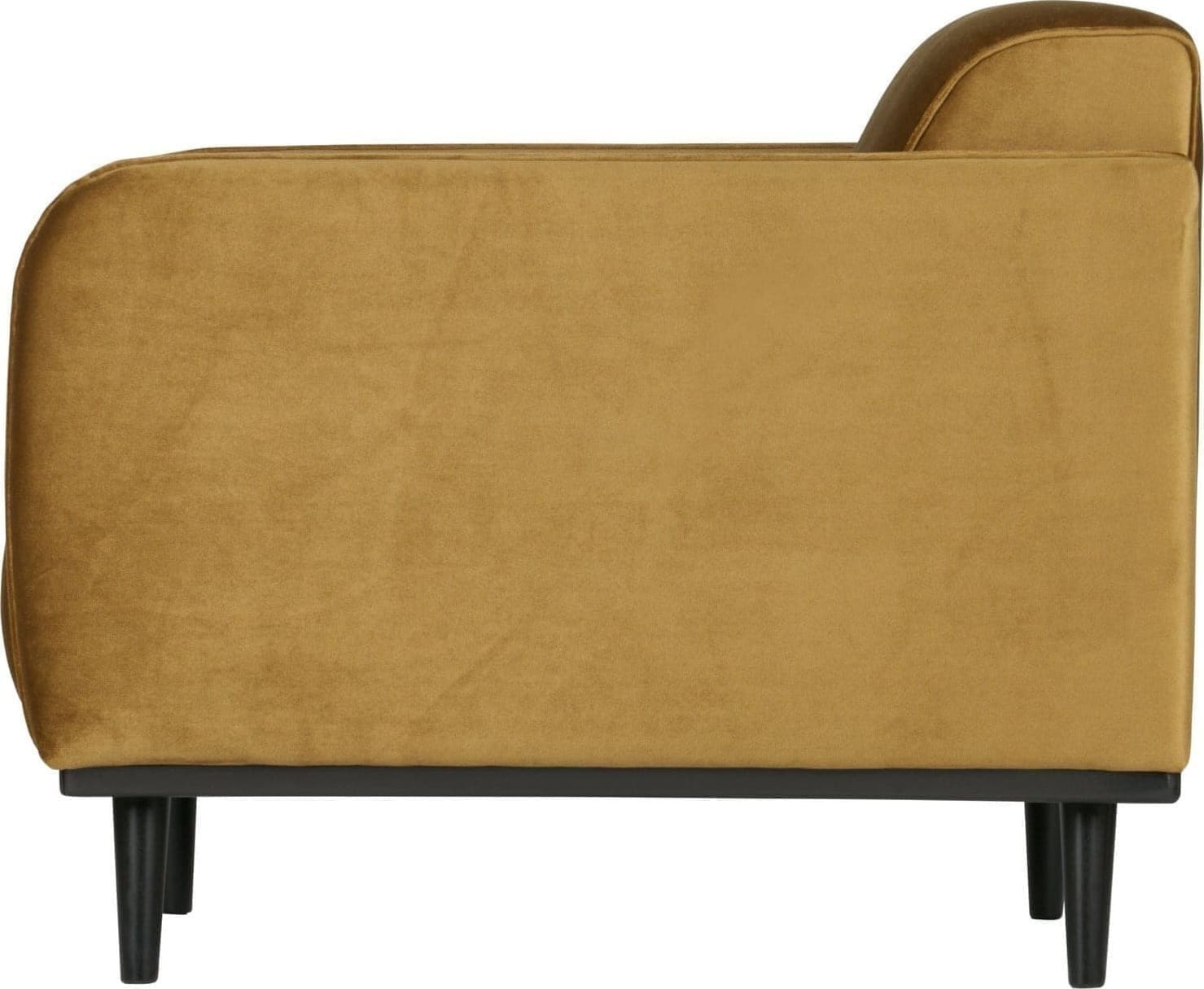 BePureHome Statement fauteuil met arm fluweel honinggeel Geel Fauteuil