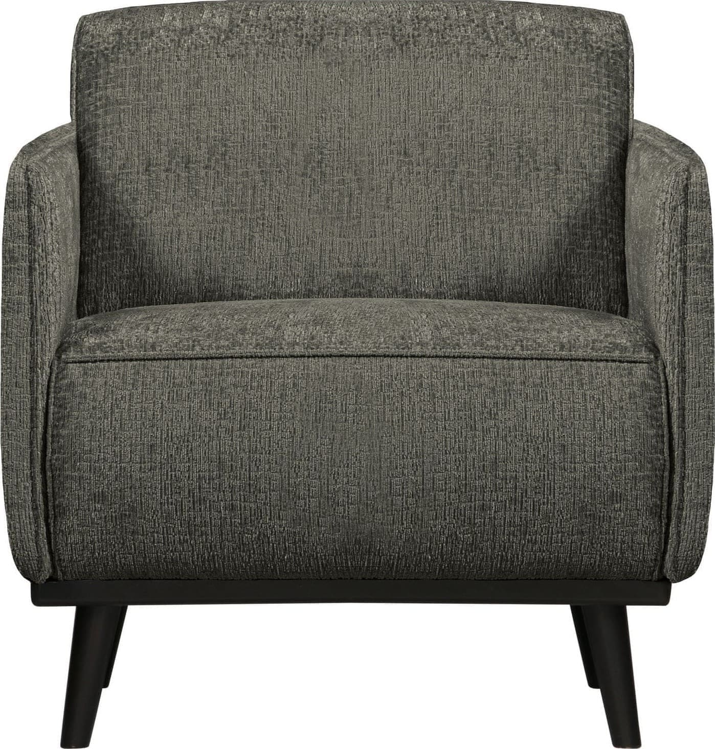 BePureHome Statement fauteuil met arm structure velvet frost Blauw Fauteuil