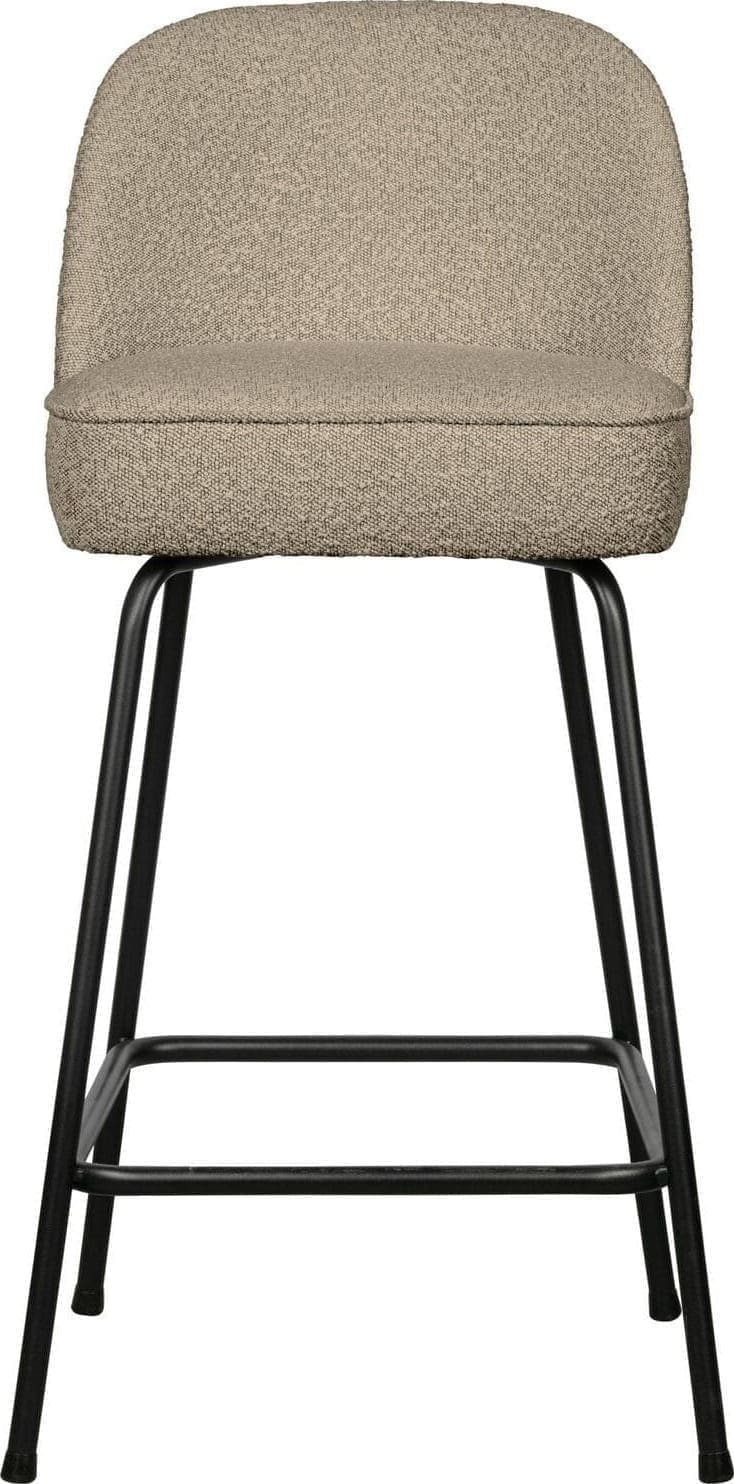 BePureHome Vogue barstoel 65cm boucle beige Beige Barstoel