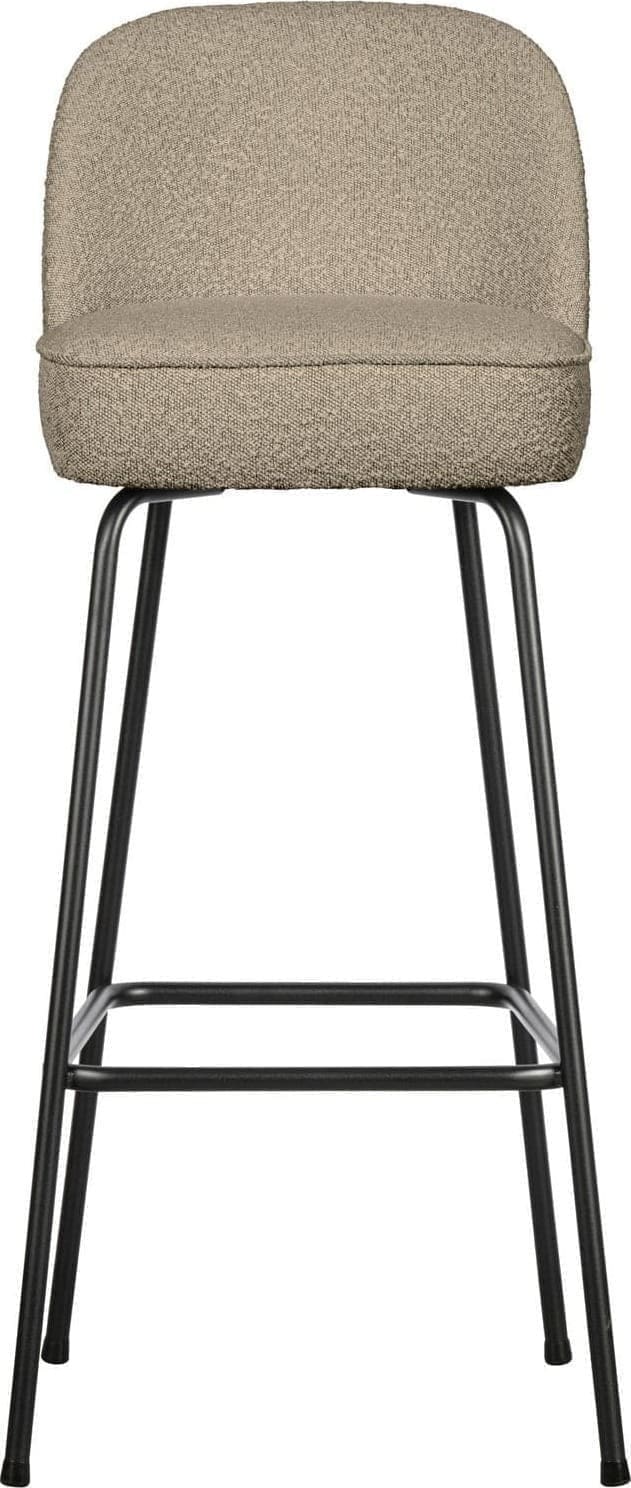 BePureHome Vogue barstoel 80cm boucle beige Beige Barstoel