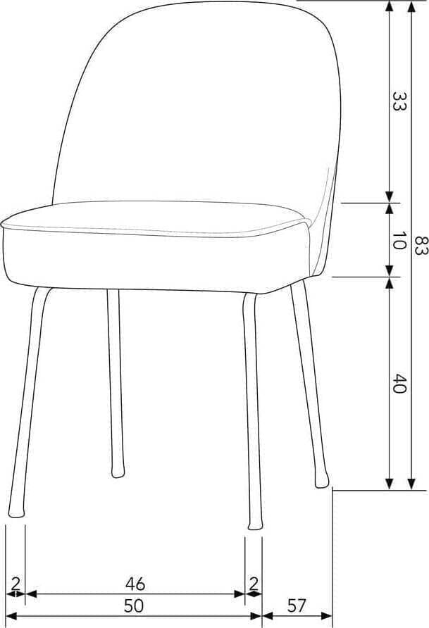 BePureHome Vogue eetkamerstoel fluweel bouquet zwart Zwart Eetkamerstoel