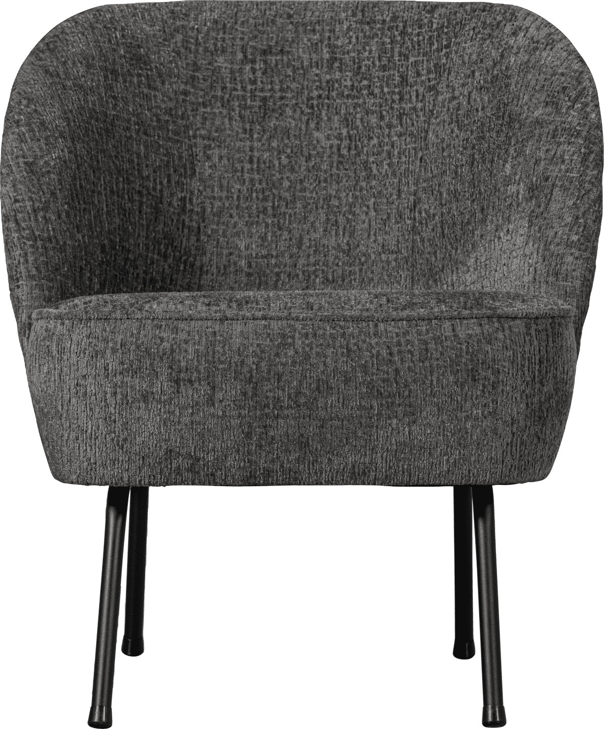 BePureHome Vogue fauteuil structure velvet mountain Grijs|Antraciet Fauteuil