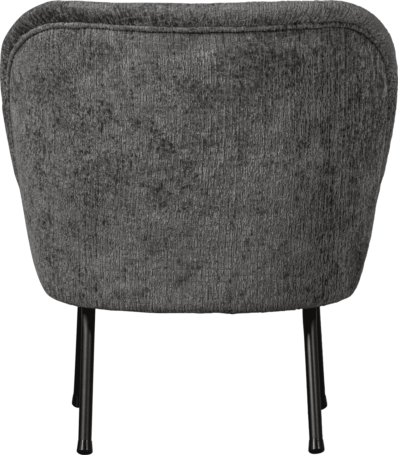 BePureHome Vogue fauteuil structure velvet mountain Grijs|Antraciet Fauteuil