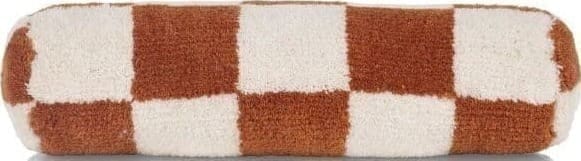 COCO maison Check bolster kussen 15x50cm Koper Sierkussen