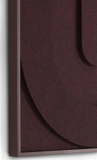 COCO maison Jace schilderij 48x96cm - bordeaux Paars|Rood Schilderij