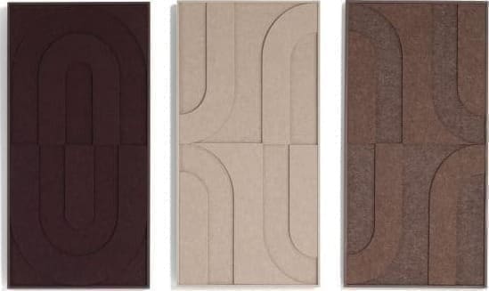 COCO maison Jace schilderij 48x96cm - bordeaux Paars|Rood Schilderij
