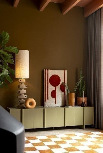 COCO maison Jelle vaas H30cm Oranje Vaas