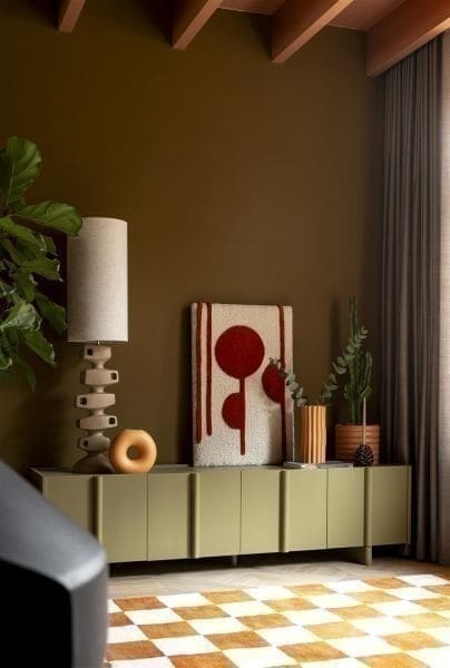 COCO maison Jelle vaas H30cm Oranje Vaas