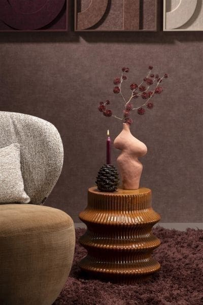 COCO maison Pine kandelaar H15cm Bruin Kandelaar