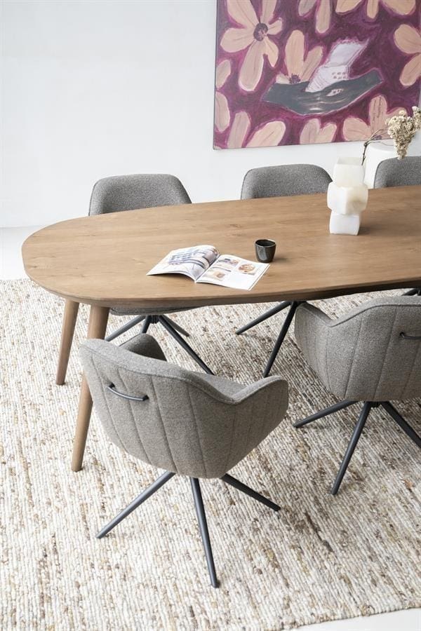 Eettafel Elijah 220x100 cm - Bruin Eleonora Eettafel 96213
