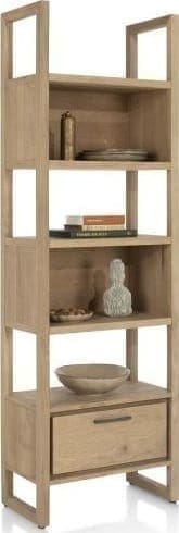 Henders & Hazel Nystead boekenkast 65 cm. - 1-lade + 5-niches Kast