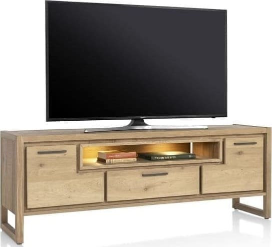 Henders & Hazel Nystead lowboard 170 cm. - 2-deuren + 1-lade + 1-niche (+ LED) Tv-meubel|Tv-dressoir