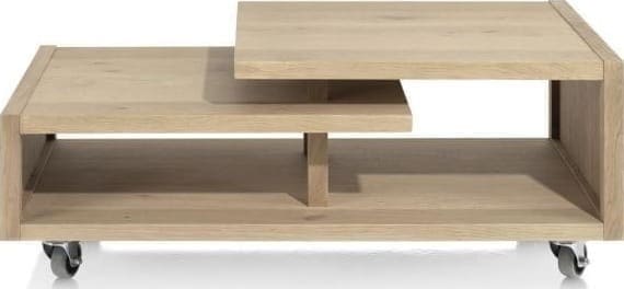 Henders & Hazel Nystead salontafel 120 x 60 cm. inclusief pootjes + wieltjes Bijzettafel