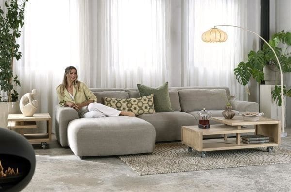 Henders & Hazel Nystead salontafel 120 x 60 cm. inclusief pootjes + wieltjes Bijzettafel