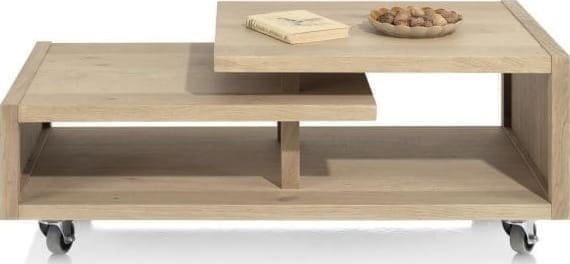 Henders & Hazel Nystead salontafel 120 x 60 cm. inclusief pootjes + wieltjes Bijzettafel