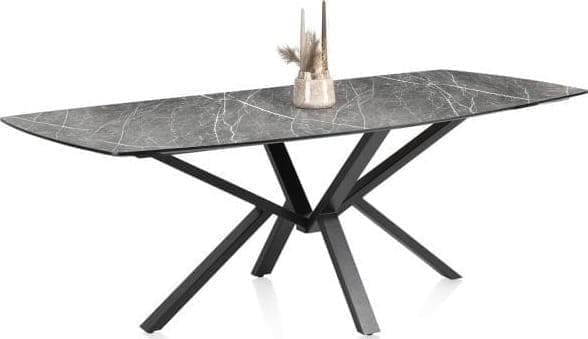 Henders & Hazel Palace eetkamertafel 270 x 115 cm - centrale poot - lichtgrijs Grijs Eettafel