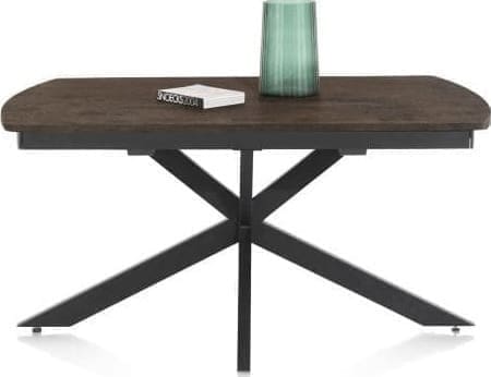 Henders & Hazel Pavalon uitschuiftafel 140 (+ 50) x 100 cm - roest Bruin|Oranje Eettafel