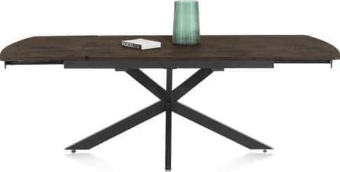 Henders & Hazel Pavalon uitschuiftafel 140 (+ 50) x 100 cm - roest Bruin|Oranje Eettafel