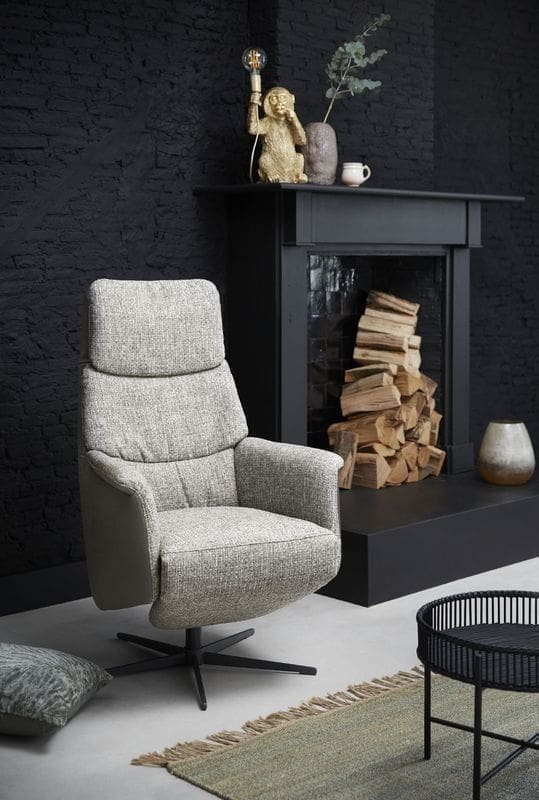 INHOUSE Relaxfauteuil Pomonti grijs Grijs Fauteuil