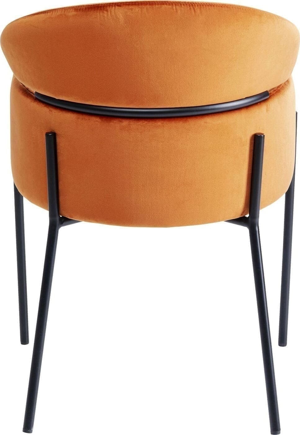 Armstoel Alexia Velvet Orange Kare Design Armstoel 85679
