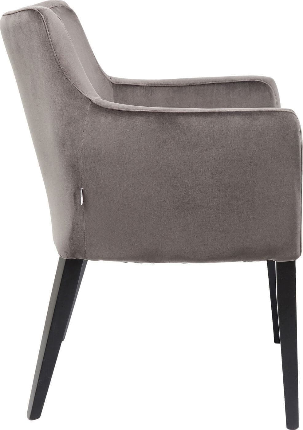 Armstoel Black Mode Velvet Grey Kare Design Armstoel 83580