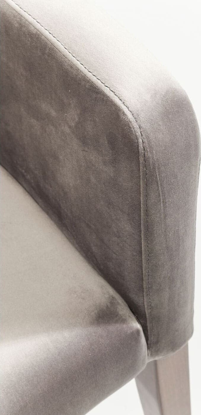 Armstoel Mode Velvet Grey Kare Design Armstoel 82470