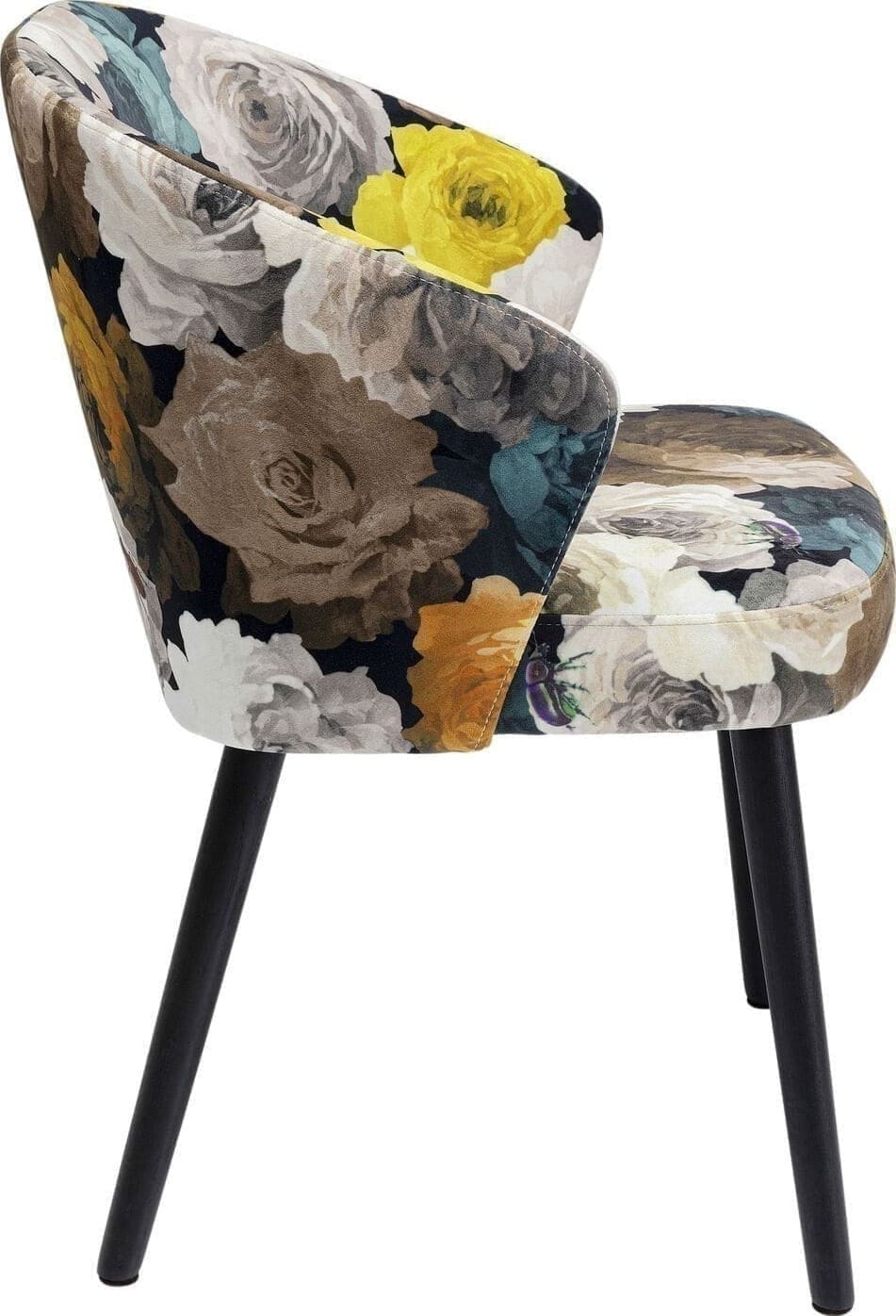 Armstoel Peony Flower Yellow Kare Design Armstoel 84684