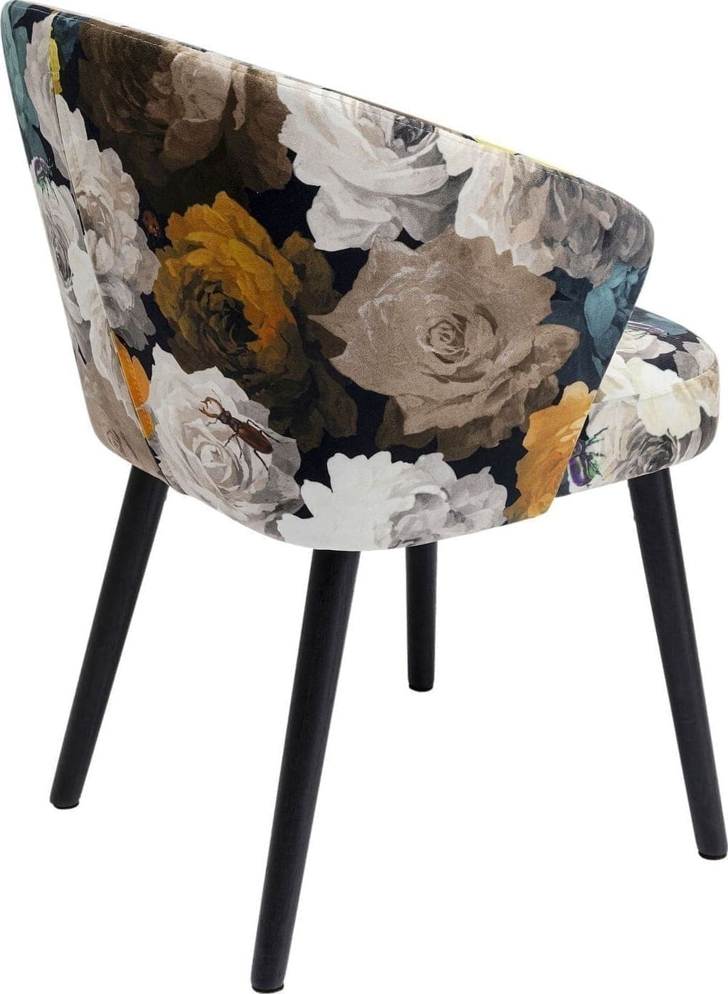 Armstoel Peony Flower Yellow Kare Design Armstoel 84684
