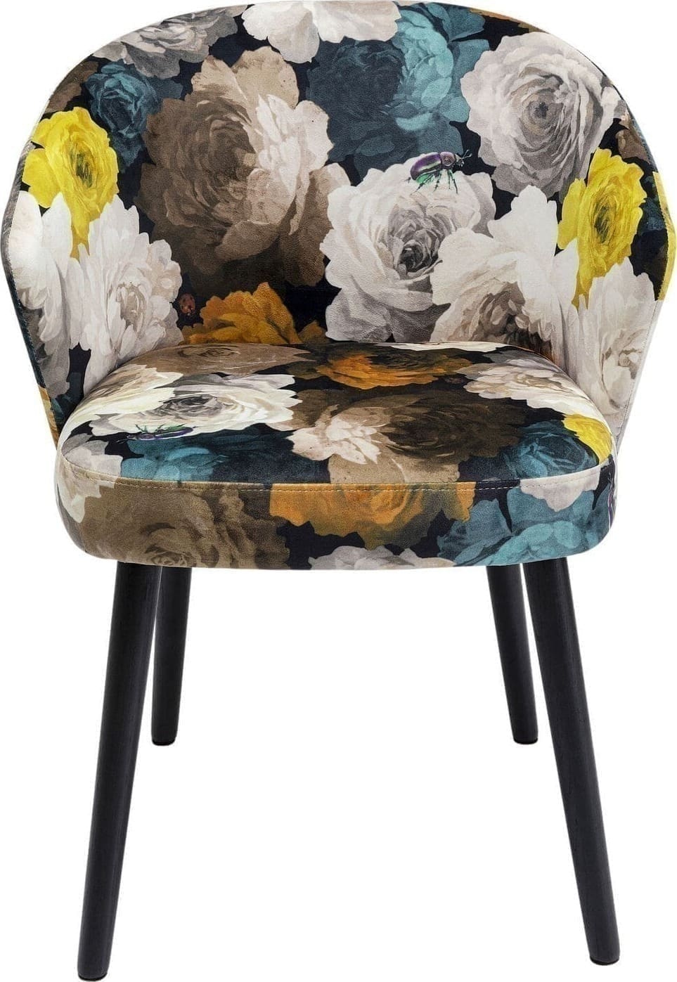 Armstoel Peony Flower Yellow Kare Design Armstoel 84684