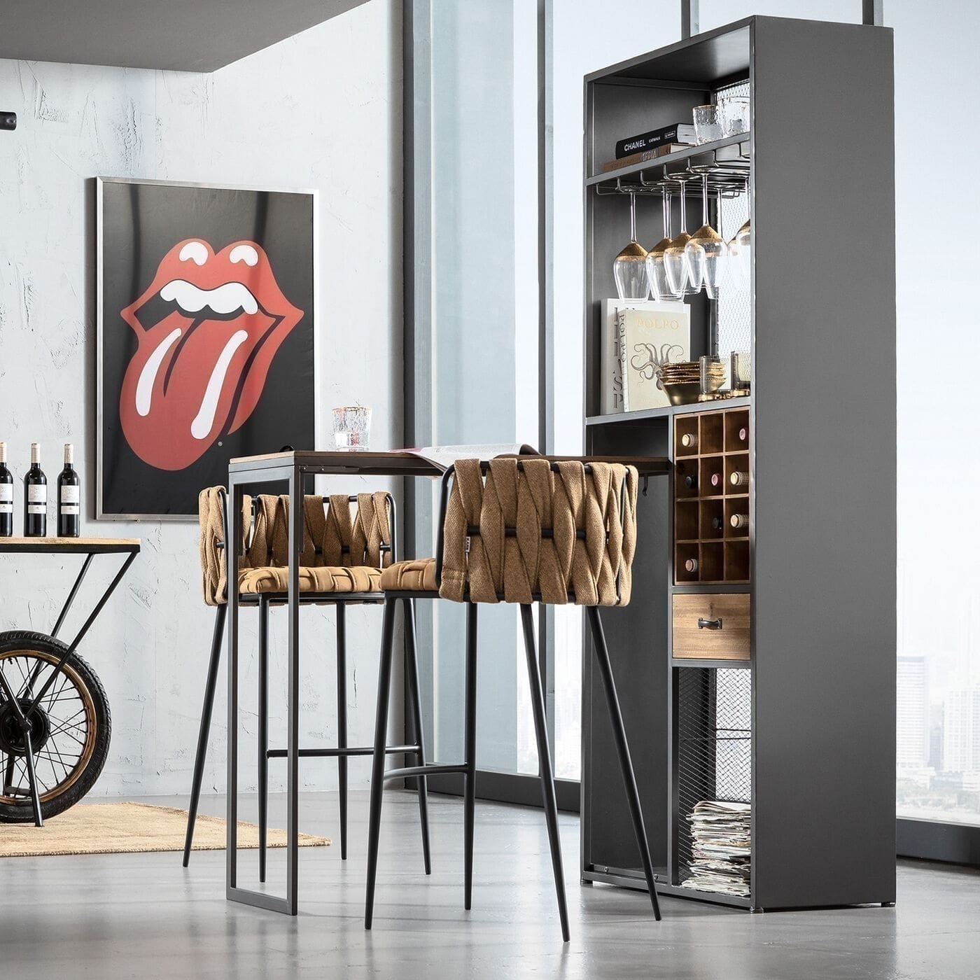 Barkast Vinoteca 80x201cm Kare Design Kast|Bergkast 85096
