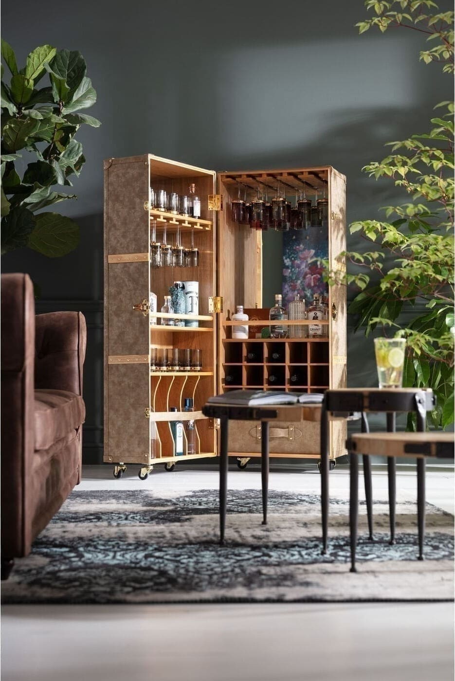 Barkast West Coast Mobile 60x154cm Kare Design Kast|Bergkast 82885